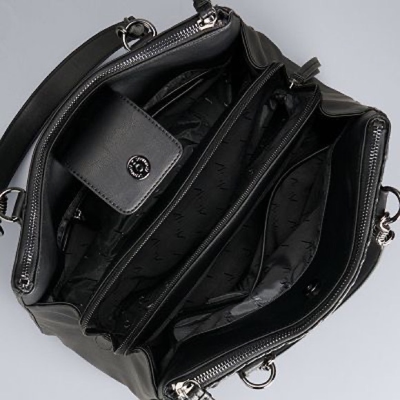 475/Simply Vera Vera Wang Black Bedford Satchel Bag - Picture 3 of 8